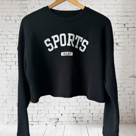 Barstool Sports IDGAF Cropped Sweatshirt - Picture 7 of 8